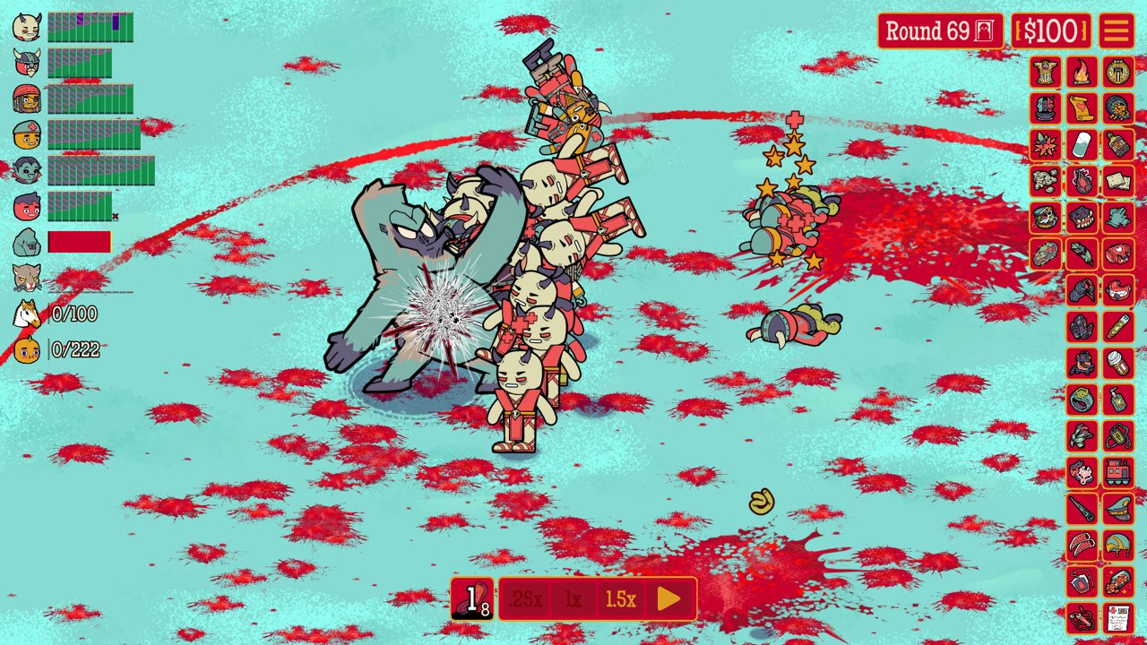 How Many Dudes battle screen showing Round 69